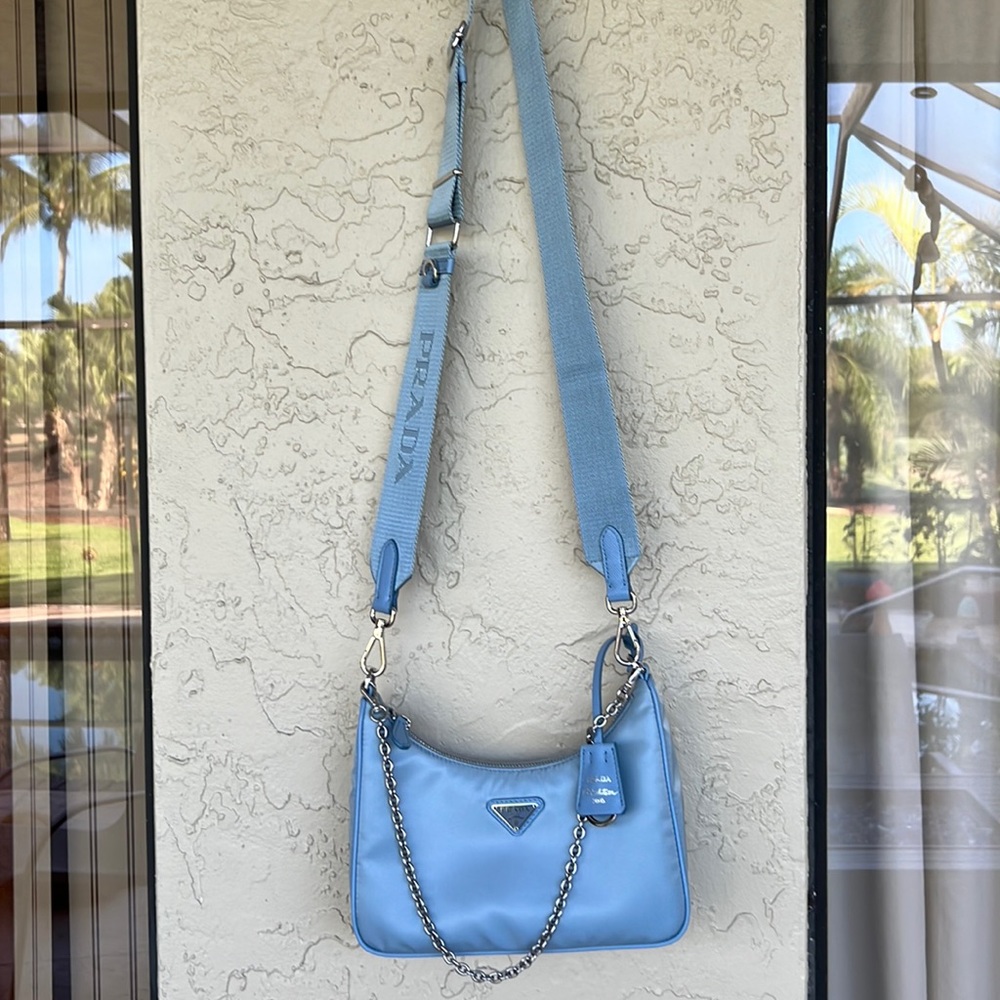 🌈 PRICE DROP🌈PRADA gorgeous new bag. Worn twice , has silver strap and more. - Picture 5 of 14
